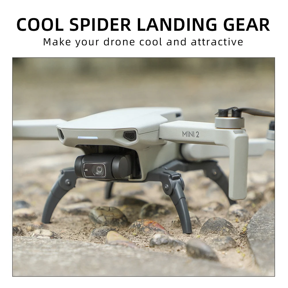 Spider Integrated Landing Gear for Mini 2/SE/ Mini Tripod Extension Protector Increased Fuselage Heigh,Yellow