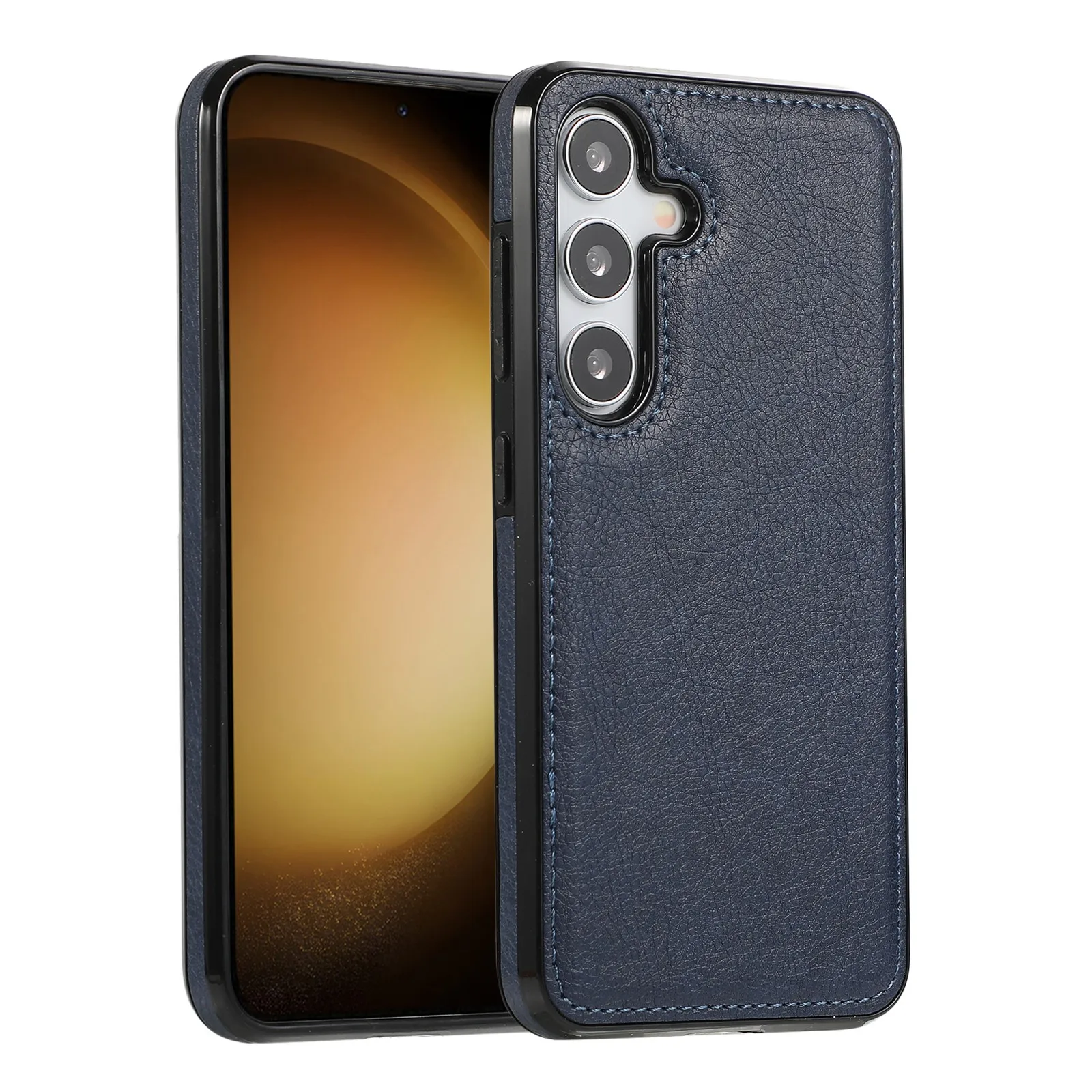 Luxury Business PU Leather Phone Case For Samsung Galaxy S26 S25 S24 S23 S22 Ultra Plus Pro Skin-Fee Shockproof Soft Back Cover