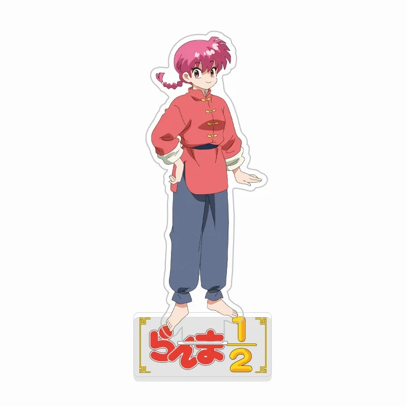 Completely New Anime Ranma 1/2 Tendou Akane Hibiki Ryoga Acrylic Stand Model Plate Desk Decor keychains Collection