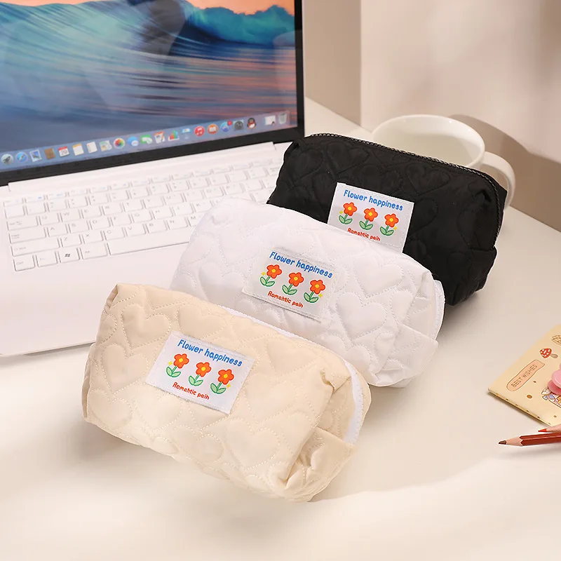 Pillow Pencil Case Girl Makeup Bag Portable Stationery Bag Large-capacity Student Pencil Case Coin Bag Pochette Storage Bag