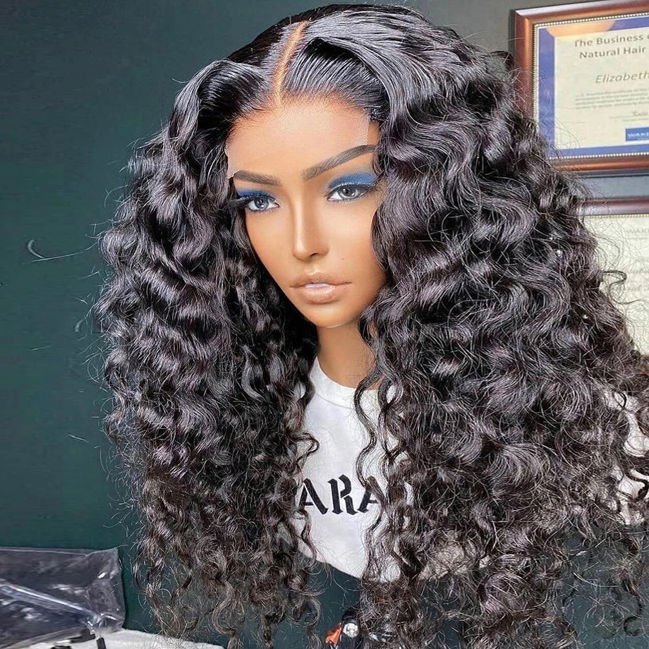 13x4 13x6 Hd Deep Wave Lace Frontal Wig 4x4 5x5 Water Wave Lace Closure Wig Curly Human Hair Wigs For Black Women Human Hair