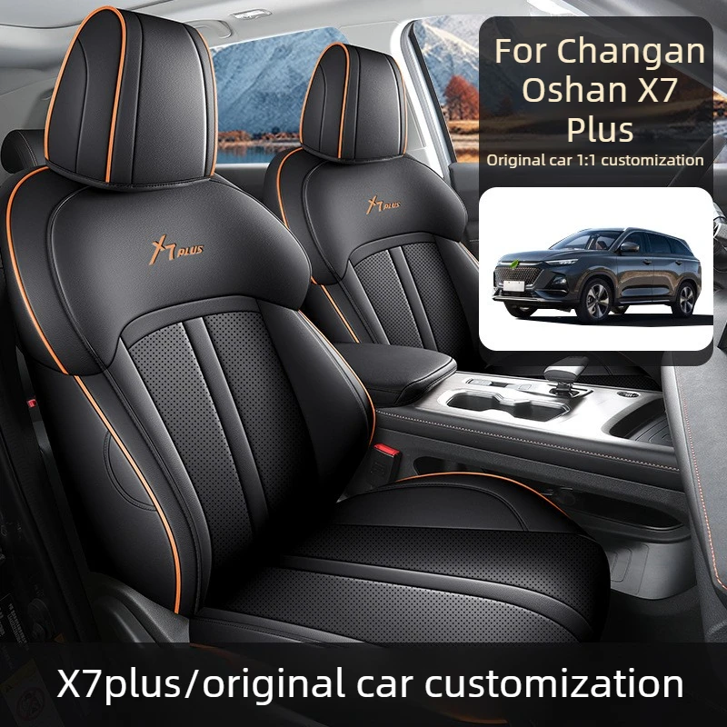 Custom Fit Car Special Seat Cover For changan Oshan X7 Plus 2025 2026 Car Seat Cover Full Set Top Quality Leather Accessories