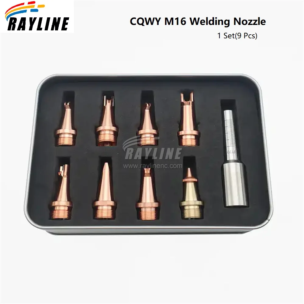 M16 Laser Welding Head Nozzle Set Copper for Welding Fixed Scale Tube Torch Hand Held WSX CQWY WEIYE Head Fiber Machine Parts