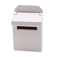 DIY Projects Blank Mail Box House Flip Mailbox Model Creative Projects Dollhouse Or Miniature Model Collection Mini Mail Box