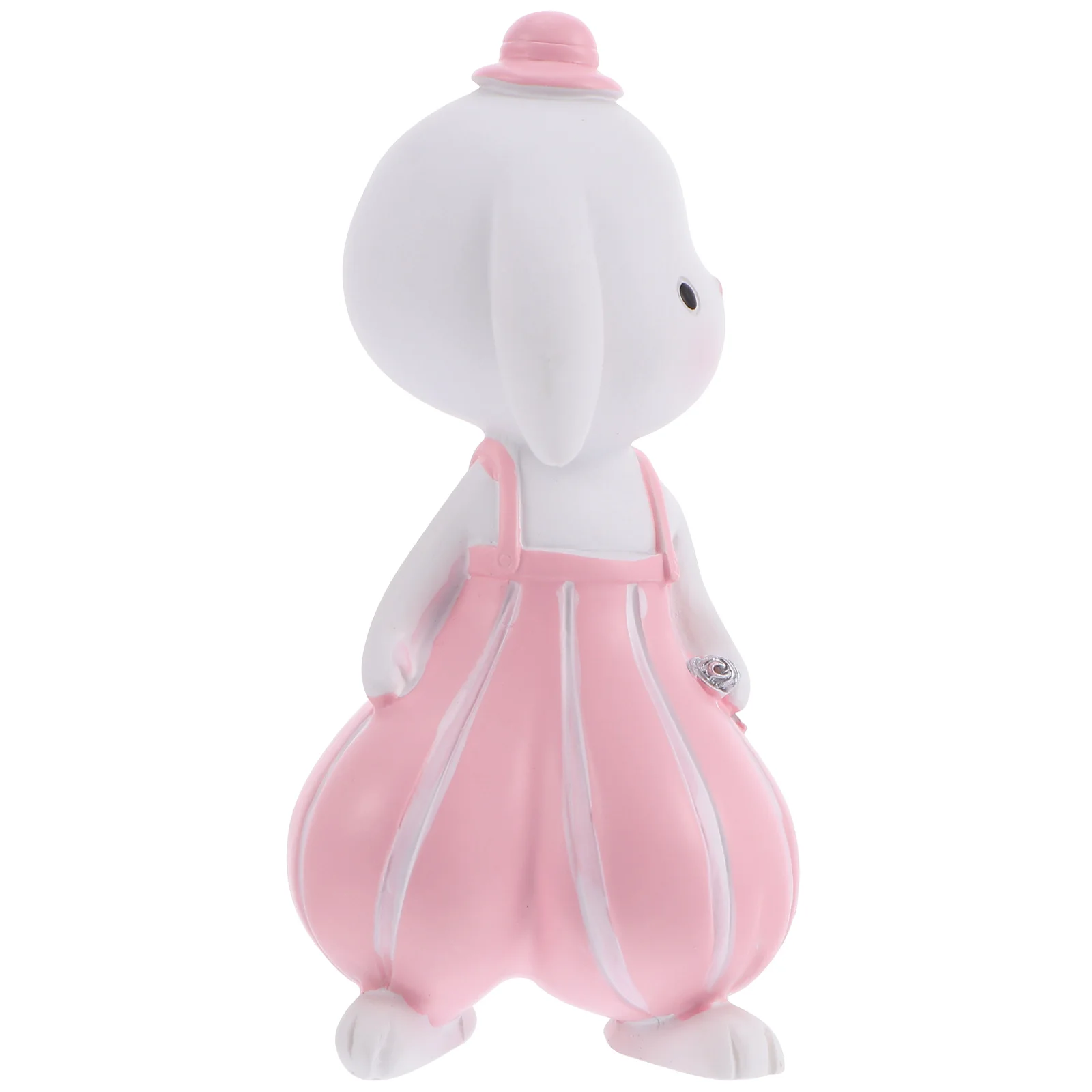 

1 pc Bunny Shape Resin Car Ornament Pink Desktop Decor For Easter Cupcake Dessert Adornment Mini Fairy World Micro Landscape