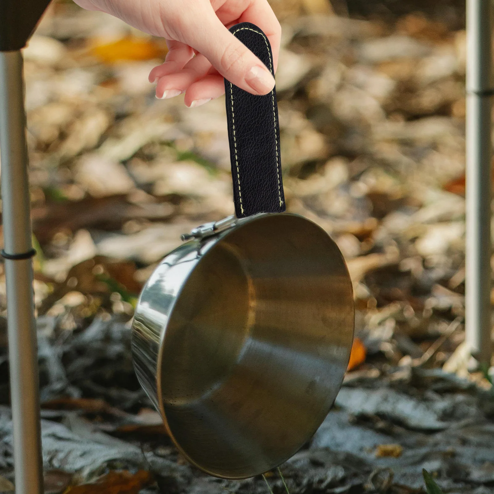 

Camping Bowl Handle Cover Anti-Scald Non-Slip Grip For Outdoor Cookware Reusable Heat-Resistant Sleeve Lightweight Durable Fit