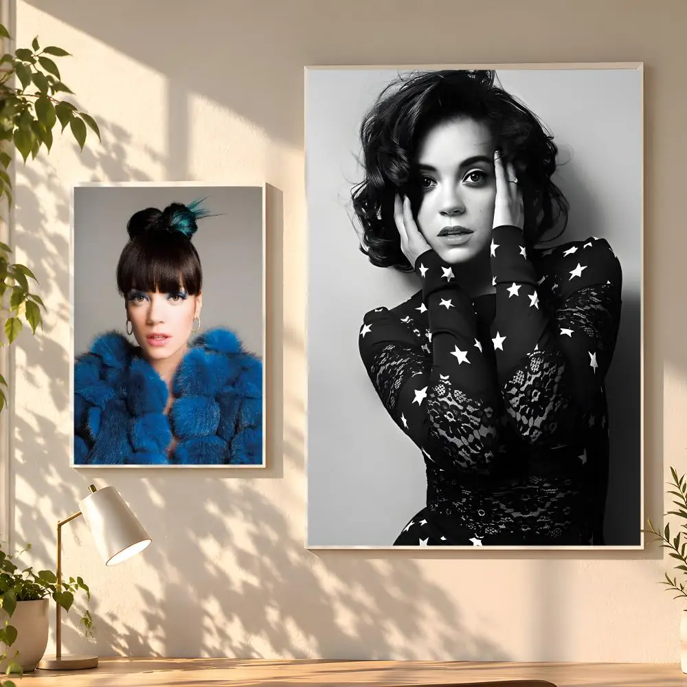 Singer L-Lily Allen Poster Creative Room Art For Dorm Bedroom Study Apartment Home Gift