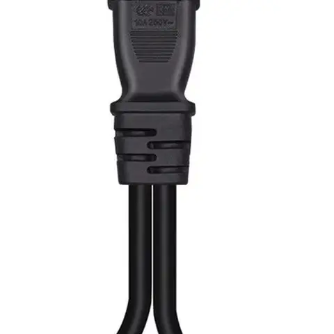 C14 to C7 Y-Splitter Power Cord 1 to 2 Adapter, 10A 250V Pure Copper Conductor IEC320 C14 Male to C7 Female Cable
