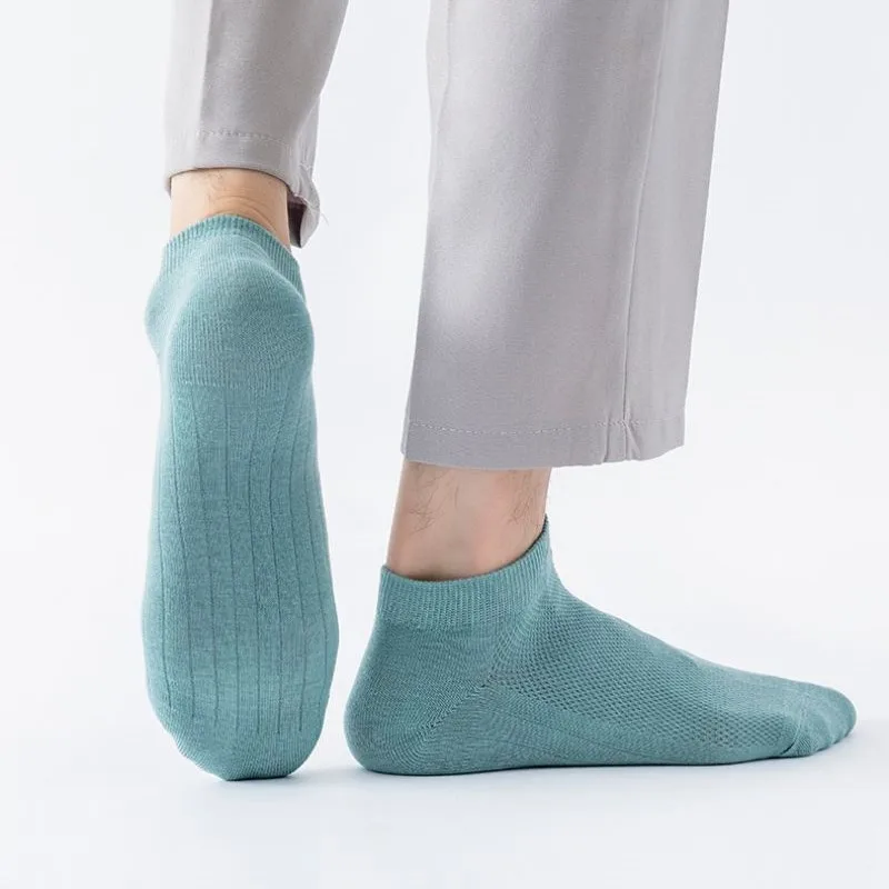 Herren socken regulären Stil kurze Rohr Knöchel Wrap Mesh Strümpfe Sommer einfarbig klassische Business Affairs Bewegung frei atmen