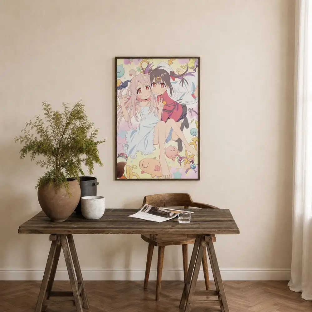 Anime Onimai: I'm Now Your Sister Poster Self‑Adhesive Waterproof PP Poster Coffee House Bar Wall Art Sticker Room Home Decor