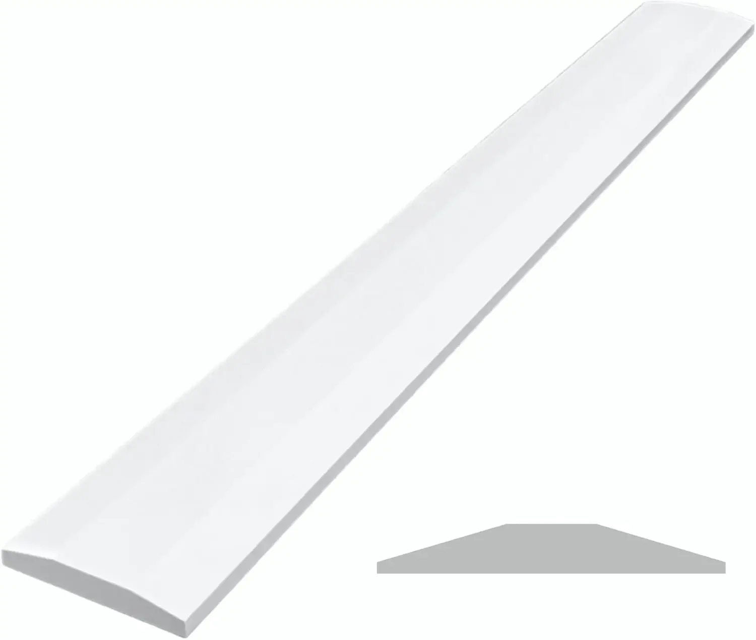 Podwójny marmurowy próg Hollywood Engineered do przejścia podłogowego (Super White, 4" x 36")