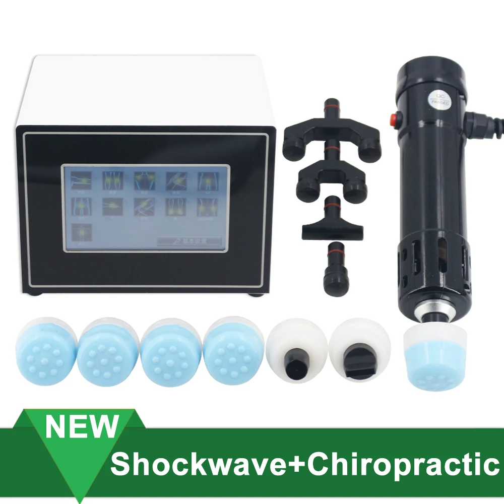 

2in1 Shockwave Therapy Machine ED Treatment Pain Relief Chiropractic Adjusting Tool Spine Therapy Massage Correction Shock Wave