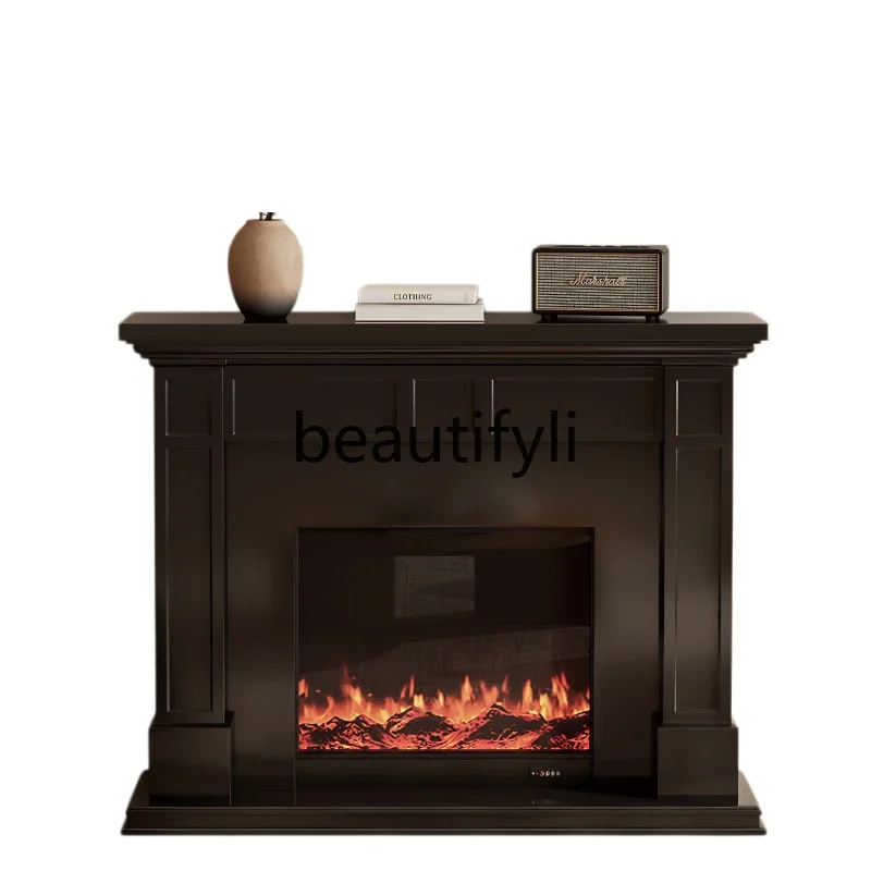 E182 Furnace decorative cabinet French fireplace, medieval style simulated fire fireplace Xuan cabinet Modern simple   fireplace