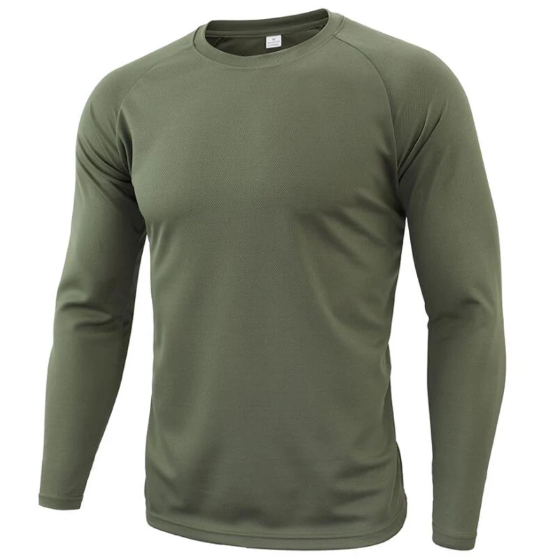 Autumn Fashion Men\'s Long Sleeve Round Neck T-shirt Solid 3D Printed Graphic T Shirts Casual Street Trend hombre y2k tops