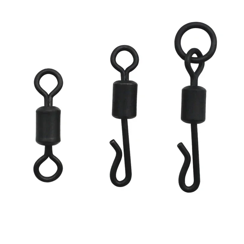 

20 Pieces Carp Fishing QC Flexi Ring Swivel Ronnie Rig Swivels Size 8 Fit Ronnie Carp Rigs For Fishing Tackle Accessories