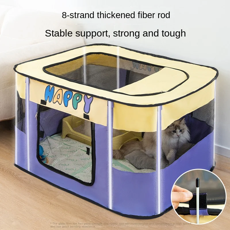 New Cat Delivery Room Rectangular Cage Dog Cat Production Tent Pending Delivery Box Cat Kennel Pet Daily Necessities Accessories