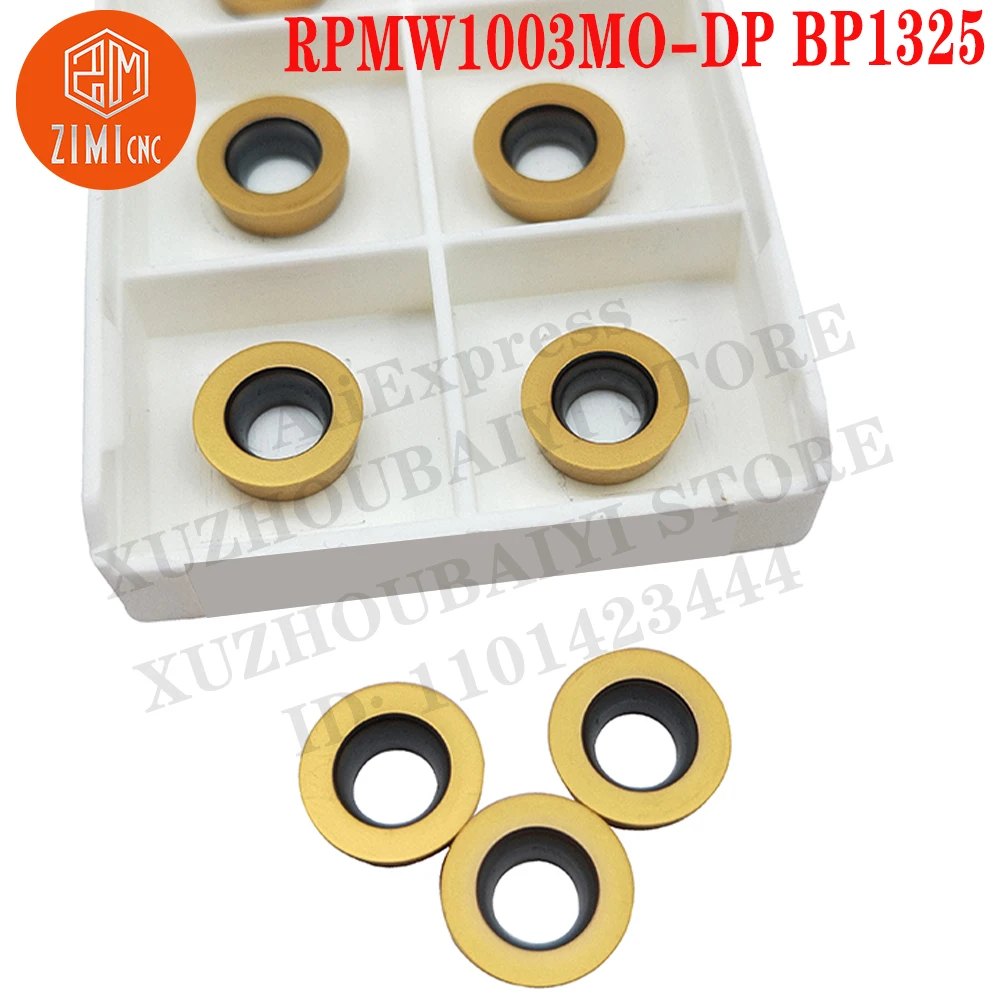 RPMW1003MO-DP BP1325 RPMW 1003MO-DP Carbide Inserts Milling Inserts Tool CNC Tool Metal Lathe Tools Round Milling Cutter Inserts