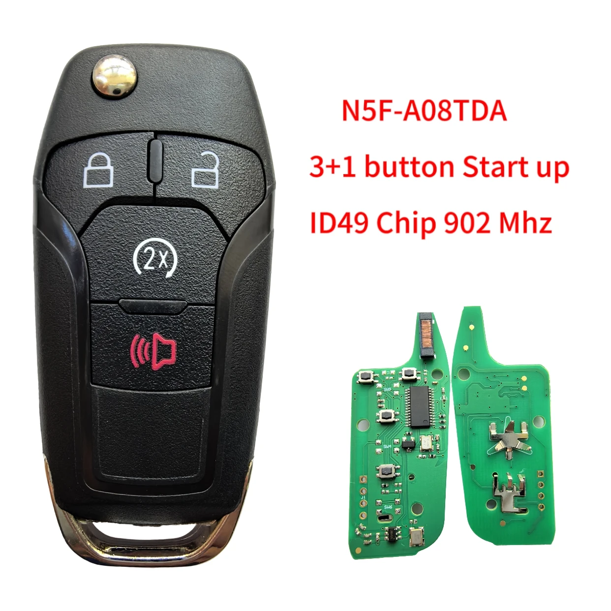 Jingxin 315MHZ N5F-A08TAA /902MHz N5F-A08TDA ID49 Chip Klappschlüssel für Ford Escort Transit Explorer Fusion 2013-2021 – Detail 8