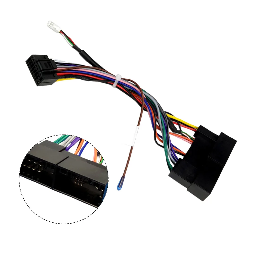 16 Pin For Android Auto Wiring Harness Connector for Hyundai Radio Replacement Power Cord Accent 2012 2013 Tucson 2015 2017