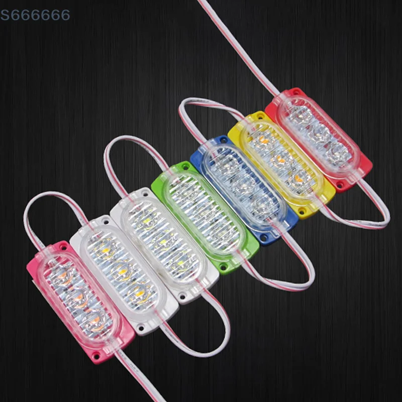 

10Pcs/Pack LED Warning Light 6 LED Grille Signal Lights Truck Stop Lamp Trailer Indicator Advertising Light Width Side Lights
