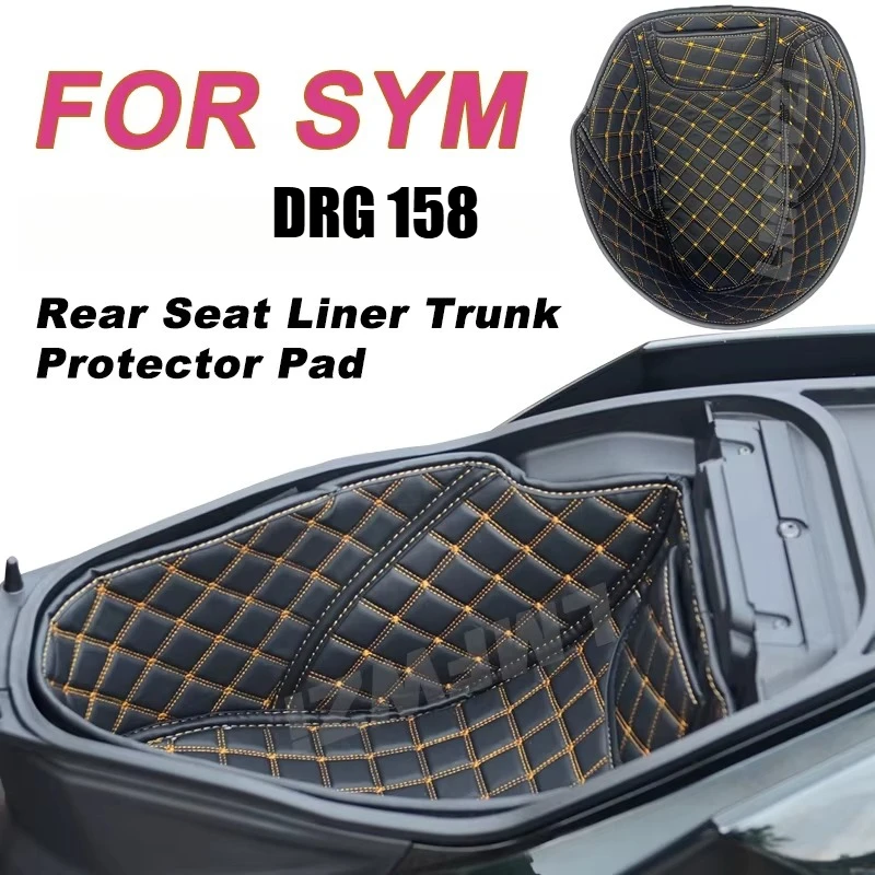 

For SYM DRG158 Motorcycle Storage Box Seat Bucket Lining Pad Protector Accessories PU Leather Rear Trunk Cargo Liner Pad