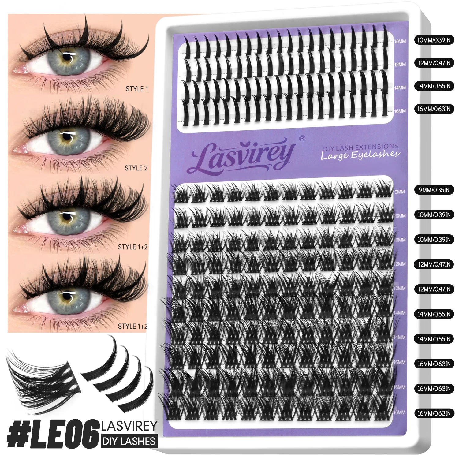 Fluffy Lash Clusters DIY Spiky Cluster Lashes