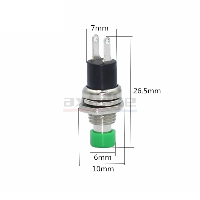 10PCS 7MM Momentary Push Button Switch PBS-110 Press The Reset Lockless Switch Momentary ON OFF Push Button Micro Normally Open