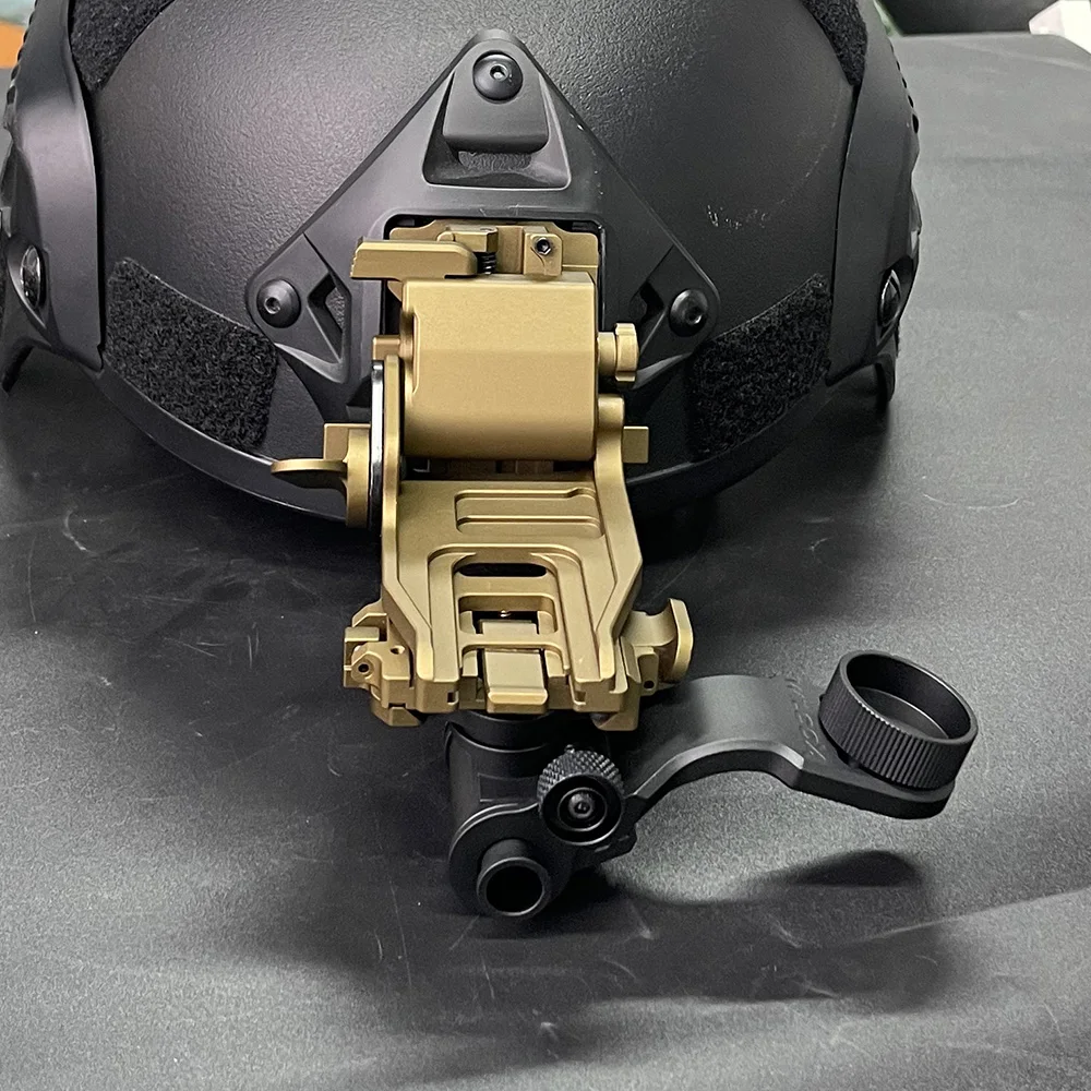 2024 New Low Profile NVG Helmet Mount Flip-up Adjustable Dovetail Shoe Aluminum Night-vision Goggles Bracket Mount