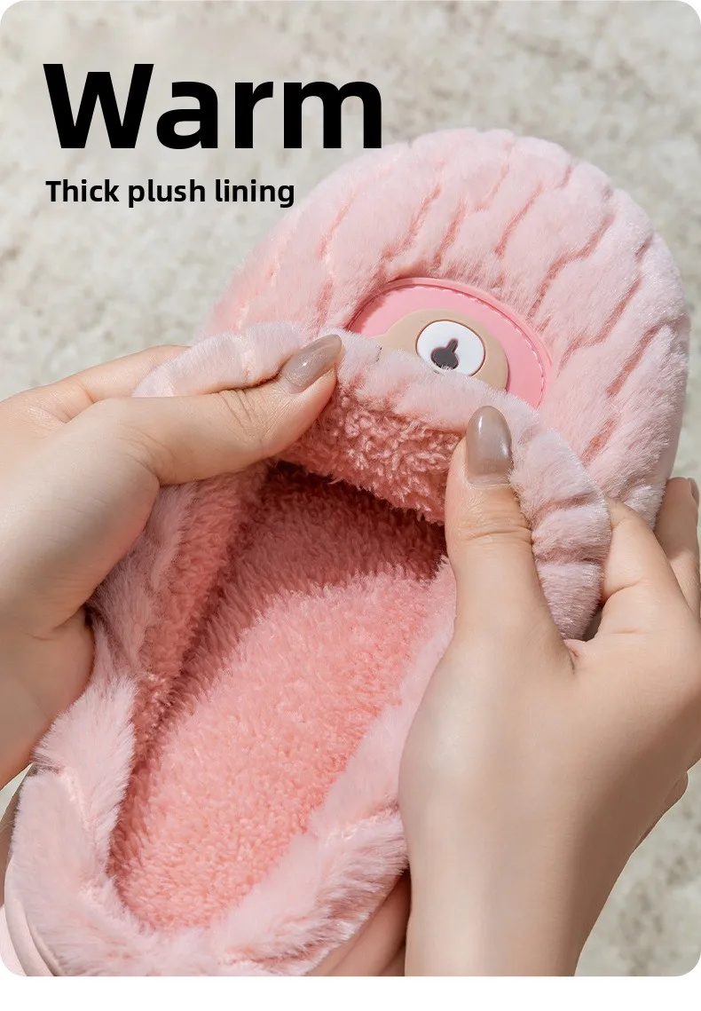 Indoor-Woll- und Samt-Hausschuhe für Damen und Herren – Neuheiten Herbst/Winter 2025 – Warme Thermo-Hausschuhe für Zuhause – Detail 5