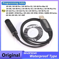Boafeng  UV-9R PRO V2 USB Programming Cable  UV68 Pro Max V2 Program Cable For UV-S22 Pro V2 UV-98 UV-9G UV-9RPLUS Walkie Talkie