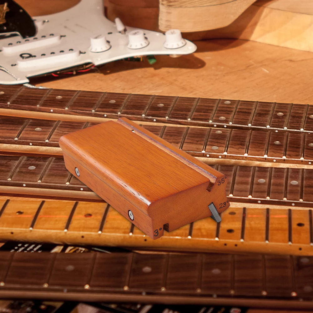 

3/23/35 Degree Fingerboard Bevel-Flush File Solid Wood Fret End Trimming File Multi-Purpose for Guitar Bass Fret End Dressing