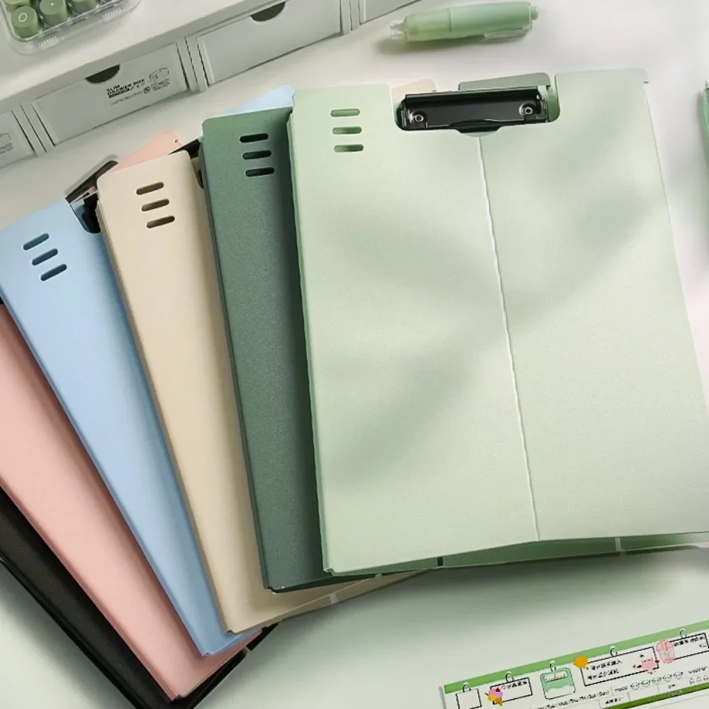 Multi Functional A4 Folder Clamp Storage Box, Writing Pad, Large Capacity Writing Storage Integrated Document Board Clamp Folder