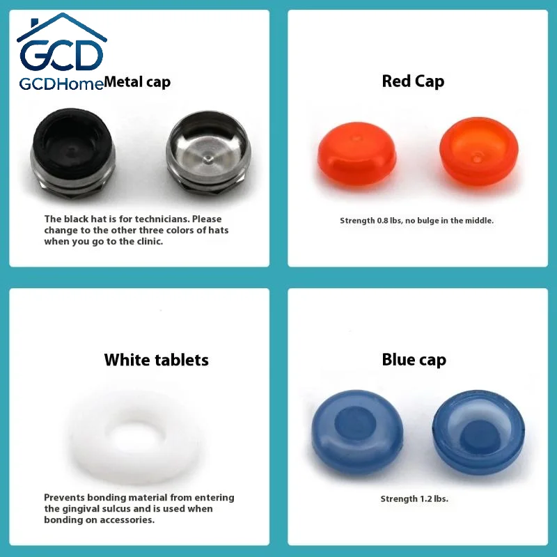 1Set Dental Implant Retention Caps Removable Insertion Extraction Universal Locator Core Abutment Overdenture Attachment