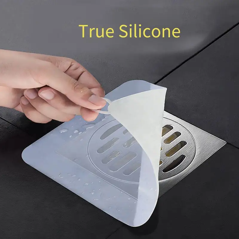 Silicone Floor Drain Sticker Anti-blocking Deodorant Pad Sewer Deodorant Cover Toilet Anti-return Odor Artifact Insect-proof