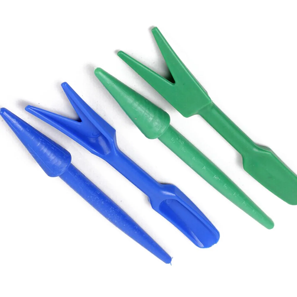 2 مجموعات البلاستيك حديقة عطلة الشتلات Dibber زرع أدوات لون عشوائي سهلة نقل النبات أداة حديقة عطلة