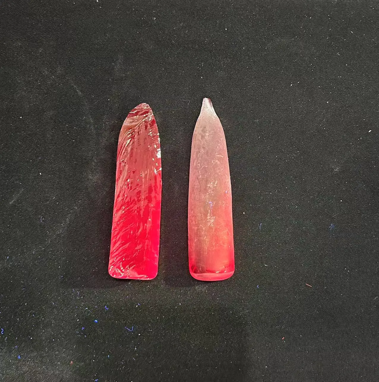 5# Red corundum raw material Ruby raw material alumina half shape cylindrical grinding stone material jewelry hardness 9