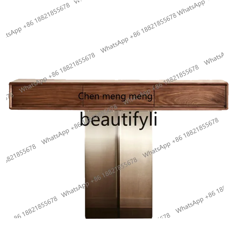 

G North American black walnut porch cabinet acrylic tall locker solid wood porch cabinet