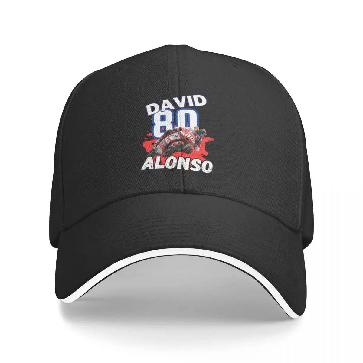 David Number 80 Alonso Moto GP Racing Adjustable Baseball Caps For Men Coquette Fashion Male Snapback Cap 2024 New Dad Hats