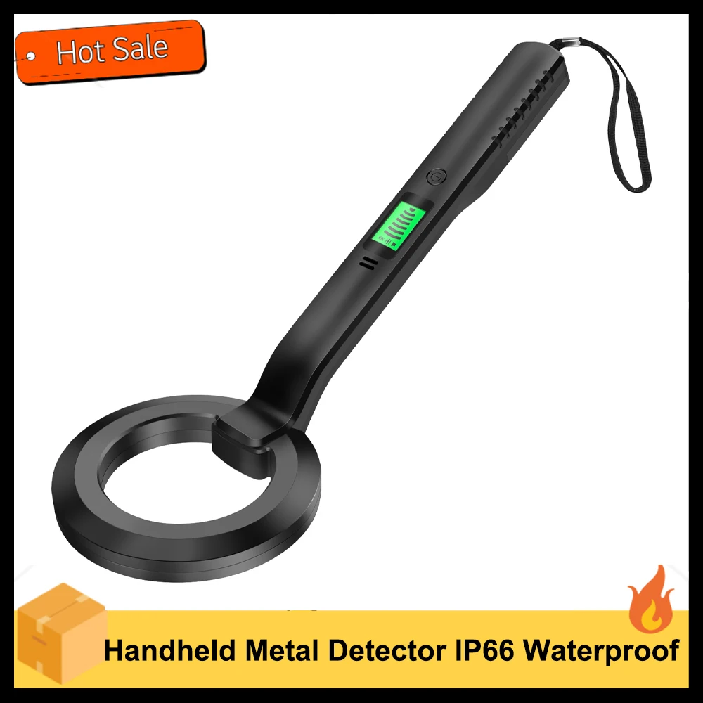 Handheld Metal Detector IP66 Waterproof Coins Positioning Device Portable Underground Underwater Treasure Diving Device