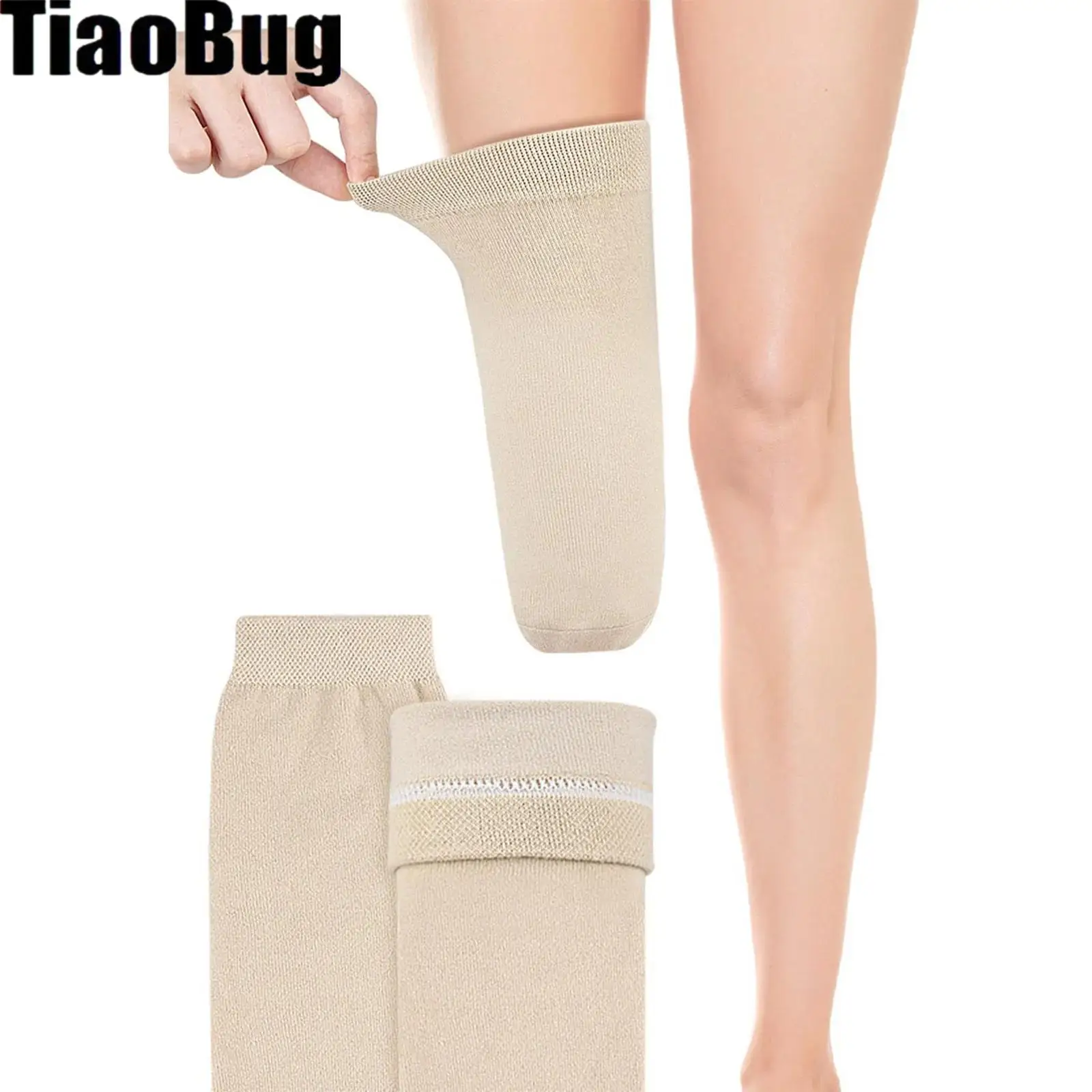 Unisex Men Women Prosthetic Stump Shrinkers Amputee Socks Elastic Breathable Protective Stump Socks for Daily