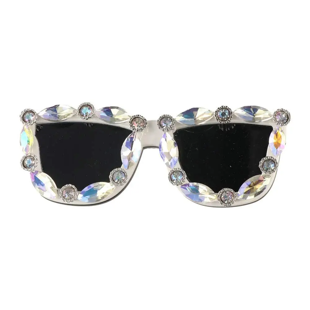

Cute Acrylic Sunglasses Hair Claw Shiny Crystal Rhinestone Hair Clip Headwear Korean Style Daily