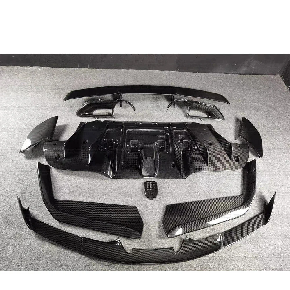 

Carbon Fiber Body Kit Front Lip Bumper Side Skirts for Ferrari 488 GTB