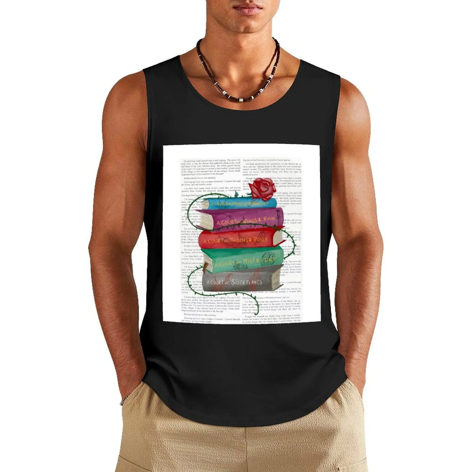 

Court of Thorns and Roses Book Collection Tank Top Bodybuilding shirt Men's sleeveless
