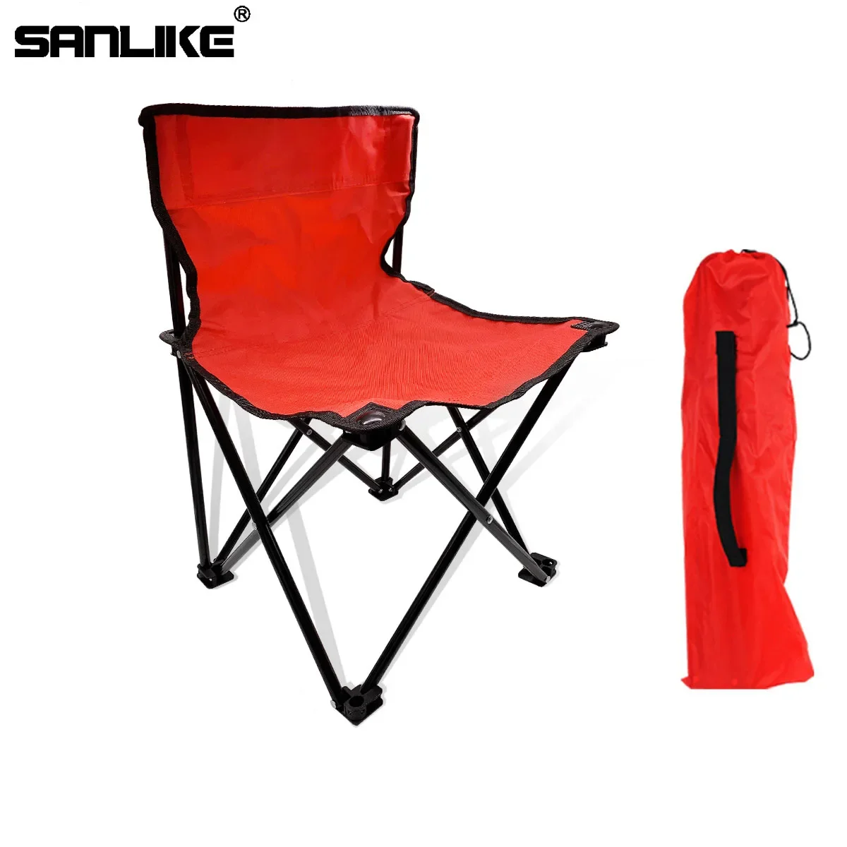 Folding Chair Beach Armchair Steel Pipe Picnic Fishing Barbecue Portable Fishing Chairs