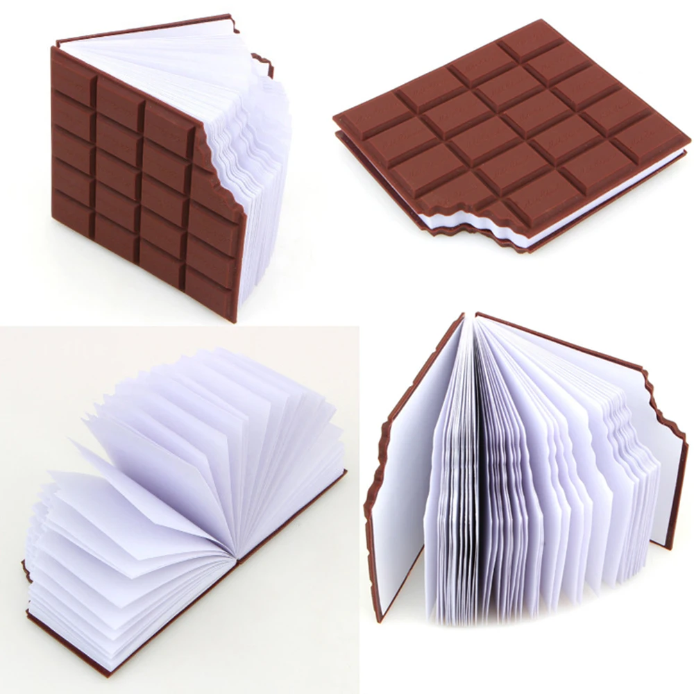 Mini Cute Gift Notepad Stationery Notebook School Supply Creative Chocolate Fragrance Notebook Cookie Memo Book PVC Portable