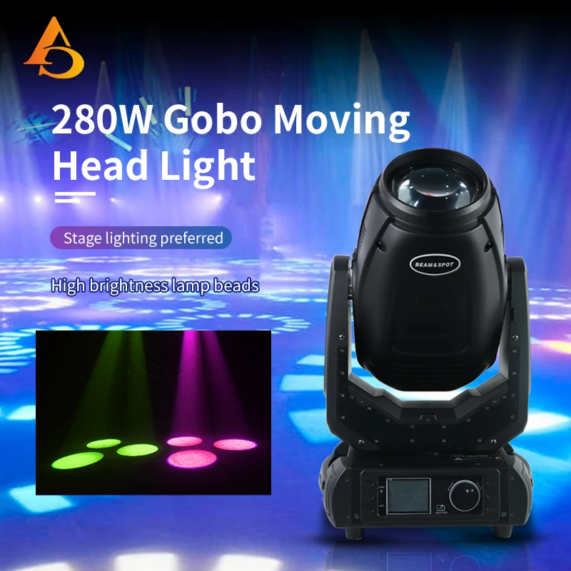 2-8pcs Beam Moving  Head Lighting 280W 10R 3IN1 Wash Spot Moving Head DMX512 DJ Disco Light Color Music Party Club Bar Lights