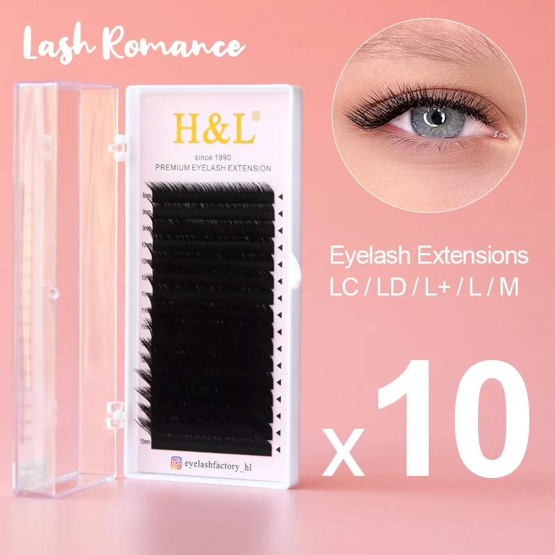 

16 Rows 10 Trays LC/LD/L+/L/M Curl High Quality Makeup Tools Indivial Eyelashes False Eyelashes Accressories