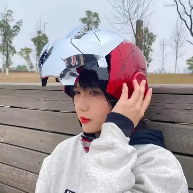 MK5 Iron Man Helmet 1:1 Scale Wearable Electric Auto Open Close Voice Control LED Light Cosplay Mask US Fast Shipping