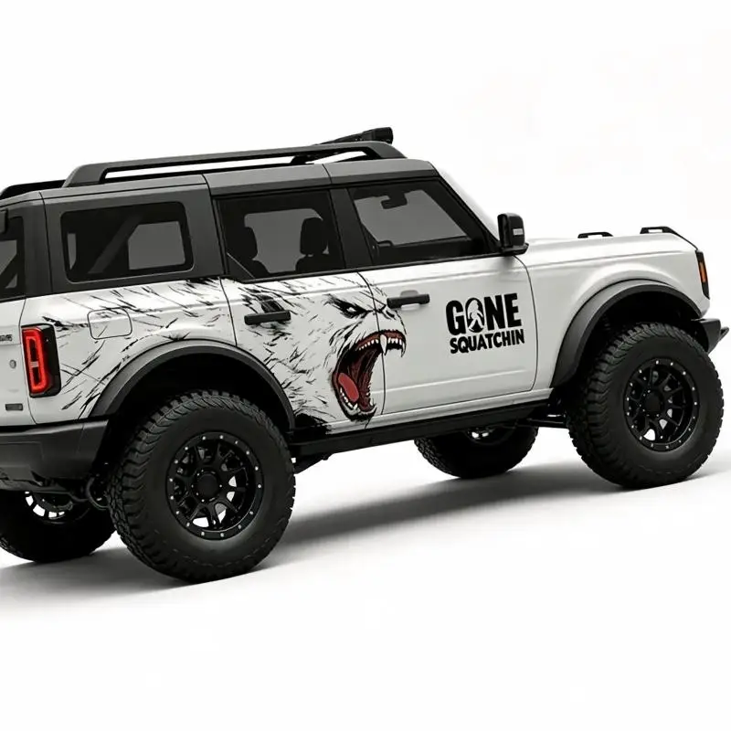 For Tank 300 Bronco Big Foot Monster Car Sticker Side Body Stripe Decal Racing Strip Auto Exterior Off-Road Modification Accesso