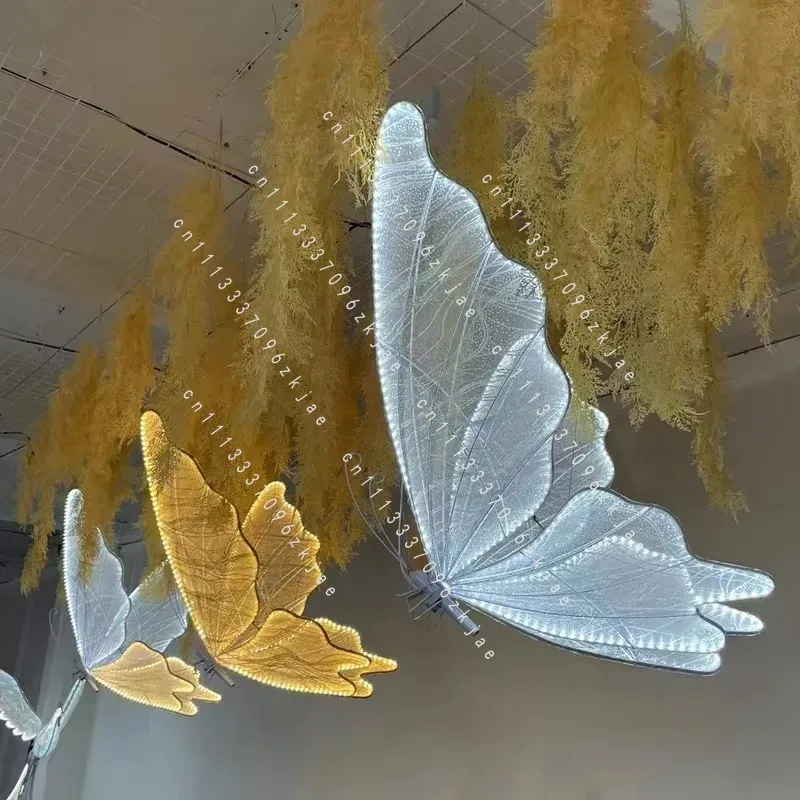 Wedding Decor Light Ceiling Butterflies LED Romantic Decoration for Road Load Walkway Party Stage Lights.